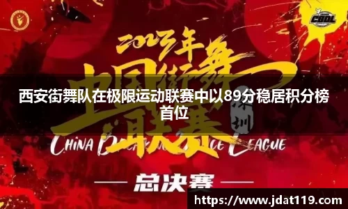 西安街舞队在极限运动联赛中以89分稳居积分榜首位